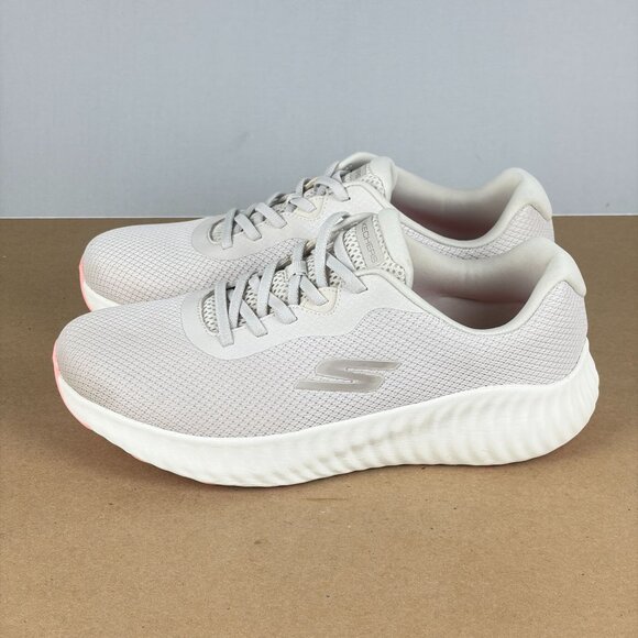 Skechers Go Run Now Calumet No Tie Running Shoes Womens 11 Natural Low Top - Picture 10 of 10